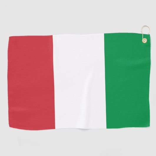 Italië vlag Italiaans patriottisch Golfhanddoek (Horizontaal)