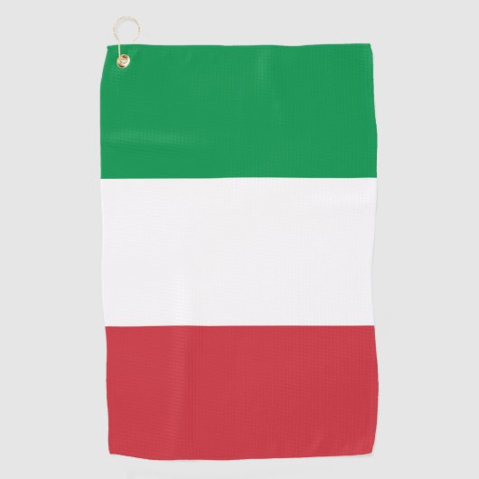Italië vlag Italiaans patriottisch Golfhanddoek (Voorkant)