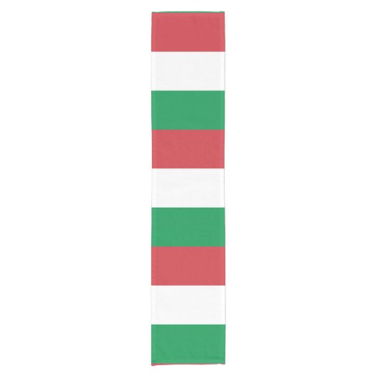 Italië vlag Italiaans patriottisch Korte Tafelloper (Voorkant)