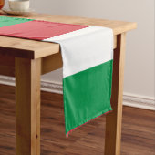 Italië vlag Italiaans patriottisch Korte Tafelloper (Voorbeeld)