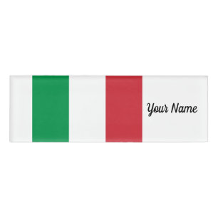 Italië vlag Italiaans patriottisch Naambadge