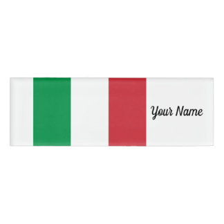 Italië vlag Italiaans patriottisch Naambadge