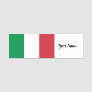 Italië vlag Italiaans patriottisch Naamplaatje