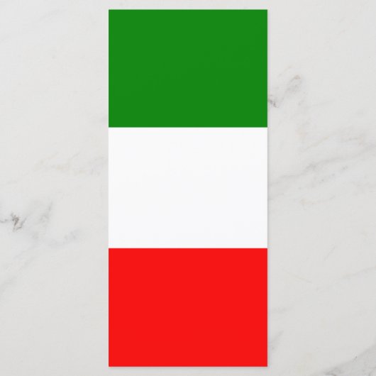 Italië Vlag Italiaanse Kleuren Menu (Achterkant)