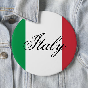 Italië Vlag Italiaanse Trots Europa Land Ronde Button 6,0 Cm