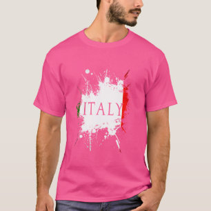 Italië Vlag Italiaanse Trotse Nationaliteit Oorspr T-shirt
