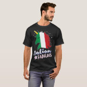 Italië Vlag Italiaanse Unicorn T-shirt (Voorkant volledig)