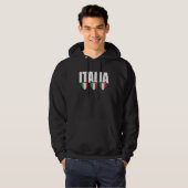 Italië  vlag Italië 2 Hoodie (Voorkant volledig)