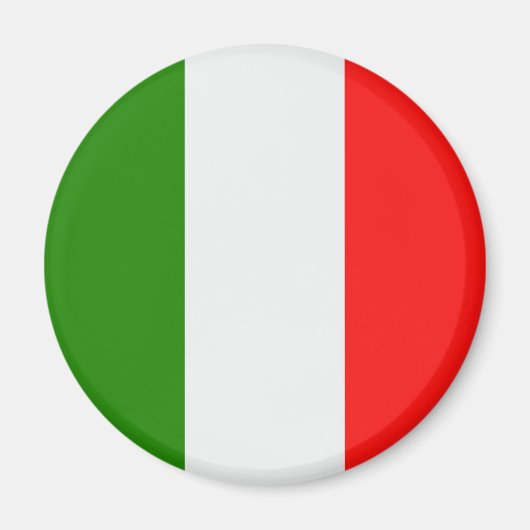 Italië, vlag kleuren rood, wit, groen, magneet (Voorkant)