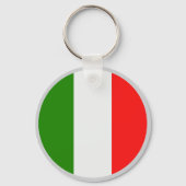Italië, vlag kleuren rood, wit, groen, sleutelhanger (Voorkant)