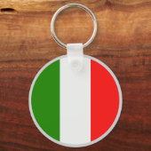 Italië, vlag kleuren rood, wit, groen, sleutelhanger (Voorkant)