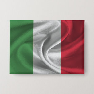 Italië Vlag Knop Button