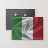 Italië Vlag Knop Button (Voorkant / Achterkant)