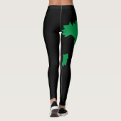 Italië Vlag Leggings - Groen Wit Rood Dames (Achterkant)
