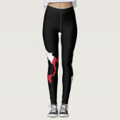 Italië Vlag Leggings - Groen Wit Rood Dames (Voorkant)