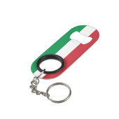 Italië Vlag Mini Flessenopener (Achterkant Gekanteld)