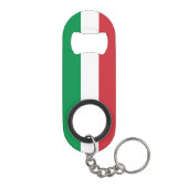 Italië Vlag Mini Flessenopener (Achterkant)
