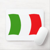 Italië Vlag Muismat (Met muis)