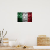 Italië vlag muur poster (Keuken)