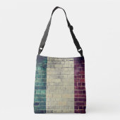  Italië vlag op de muur Crossbody Tas (Achterkant)