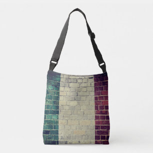  Italië vlag op de muur Crossbody Tas