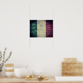 Italië vlag op de muur Poster (Keuken)