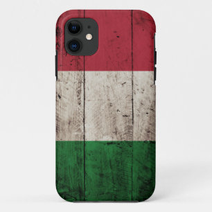 Italië Vlag op oude houten korrels Case-Mate iPhone Case