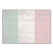 Italië Vlag op oude houten korrels Kaart (Achterkant)