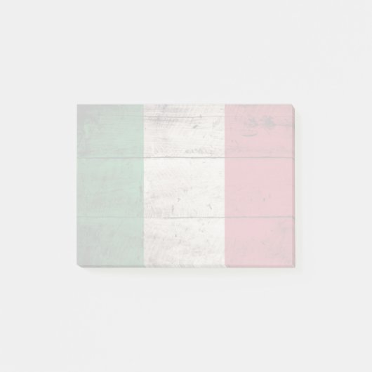 Italië Vlag op oude houten korrels Post-it® Notes (Voorkant)