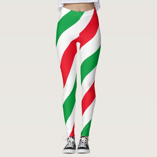 Italië vlag patroon leggings (Voorkant)