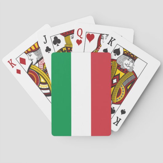 Italië Vlag Pokerkaarten (Achterkant)