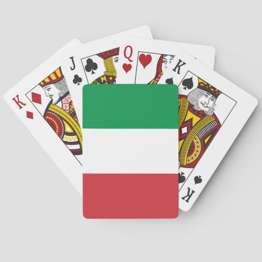 Italië Vlag Pokerkaarten (Achterkant)