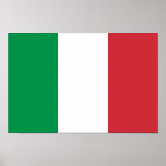 Italië Vlag Poster (Voorkant)