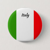 Italië Vlag Ronde Button (Voorkant)