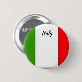 Italië Vlag Ronde Button (Voorkant /achterkant)