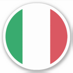 Italië Vlag Ronde Sticker