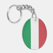 Italië Vlag Sleutelhanger (Voorkant Links)