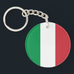 Italië Vlag Sleutelhanger<br><div class="desc">De nationale vlag van Italië.</div>