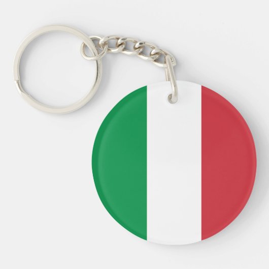Italië Vlag Sleutelhanger (Voorkant)