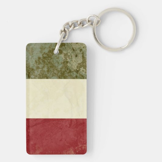 Italië Vlag Sleutelhanger Souvenir (achterkant)