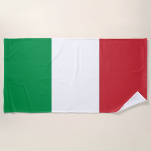 Italië Vlag Strandlaken (Voorkant)