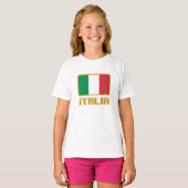 Italië Vlag T-shirt (Voorkant volledig)