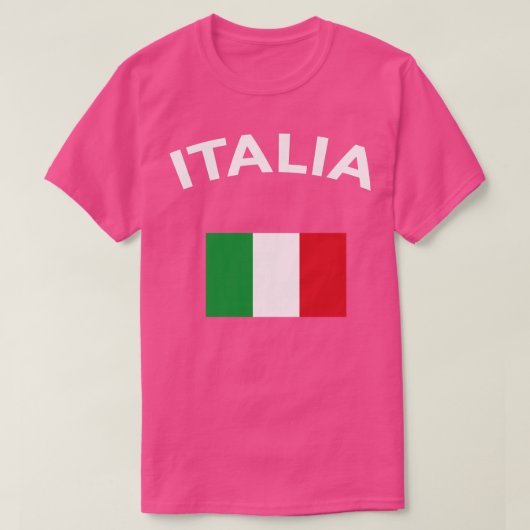 Italië Vlag T-shirt (Design voorkant)