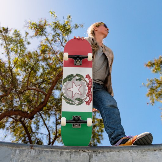 Italië vlag telefoonhoesje persoonlijk skateboard (Buiten 1)