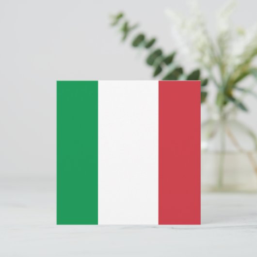 Italië Vlag Uitnodiging (Staand voorkant)