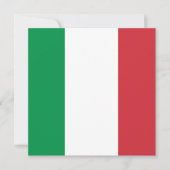 Italië Vlag Uitnodiging (Voorkant)