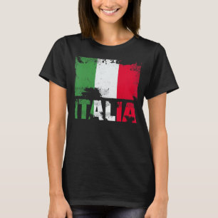 Italië Vlag Vintage Noodlijdende Italia Grunge Rei T-shirt