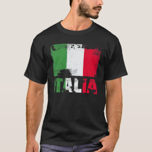 Italië Vlag Vintage Noodlijdende Italia Grunge Rei T-shirt