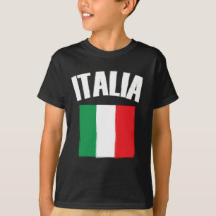 Italië Vlag Voetbal T-shirt