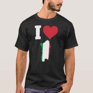 Italië Vlag voor Sardinië I Love Sardinia T-shirt